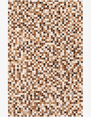 5' 1 x 7' 10 Cowhide Stocks Rug