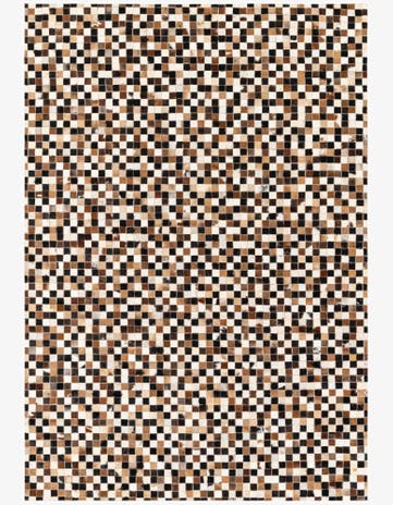 5' 3 x 7' 6 Cowhide Stocks Rug