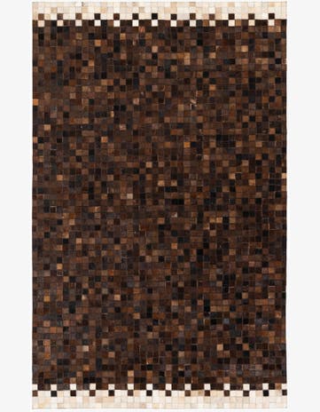 5' 1 x 8' Cowhide Stocks Rug