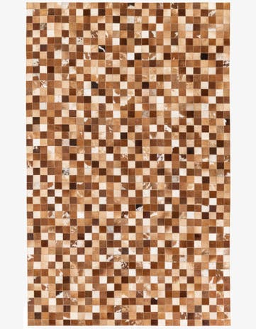 4' 10 x 7' 9 Cowhide Stocks Rug