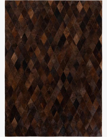 4' 8 x 6' 7 Cowhide Stocks Rug