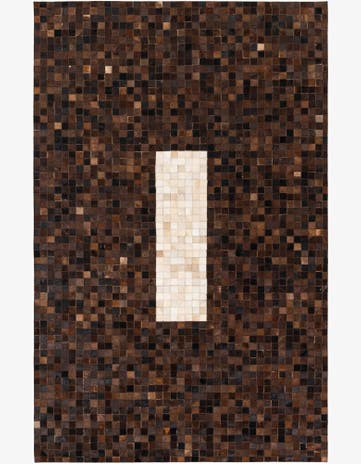 5' x 7' 11 Cowhide Stocks Rug
