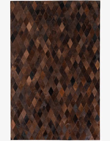 5' 1 x 8' Cowhide Stocks Rug