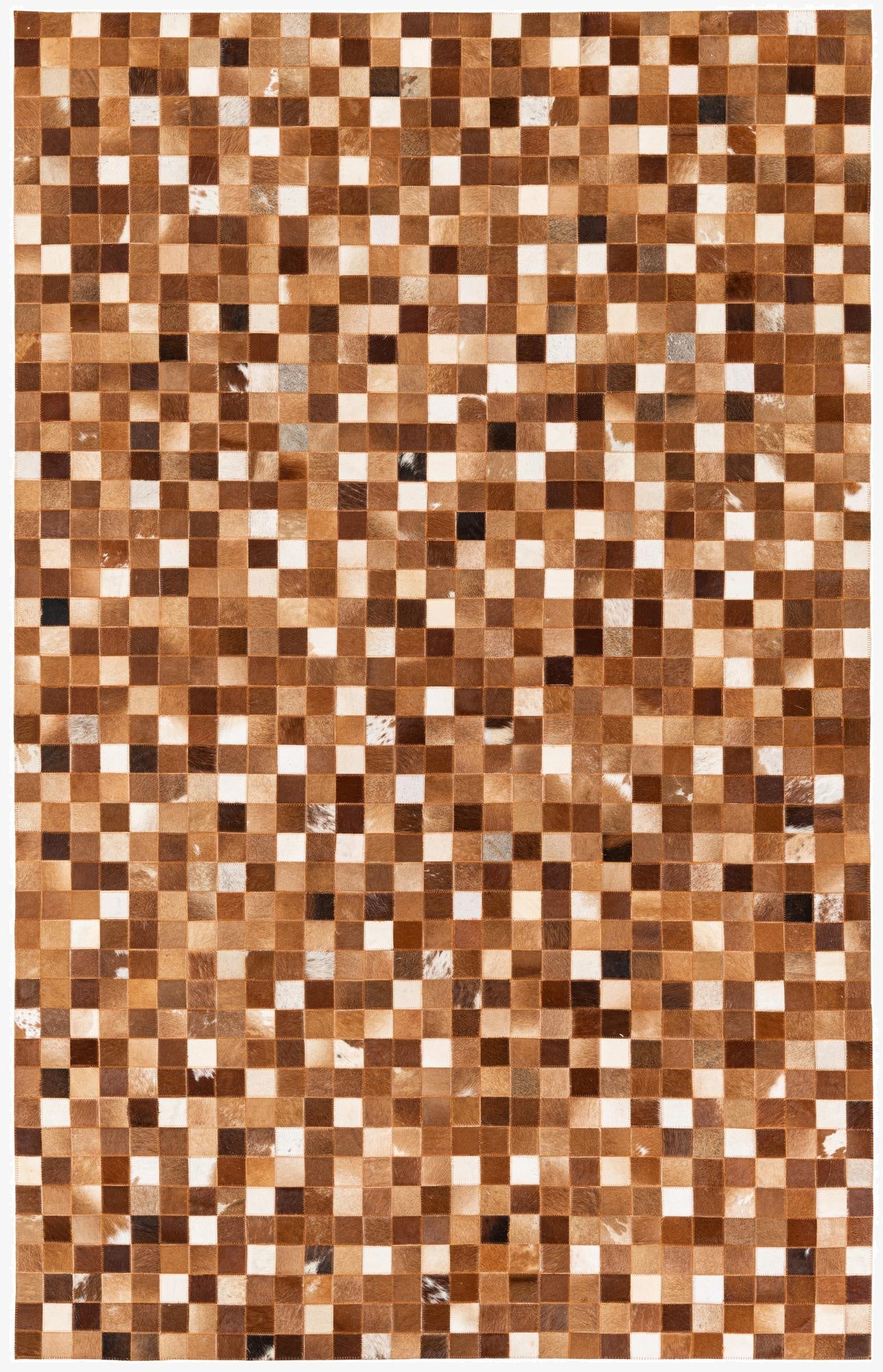 5' 1 x 8' Cowhide Stocks Rug