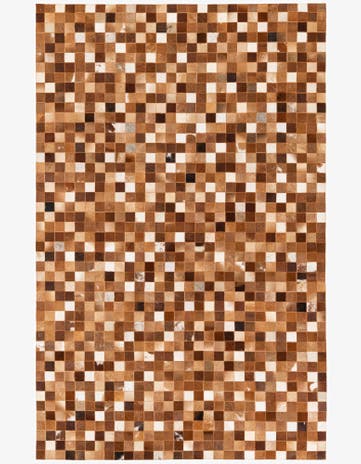 5' 1 x 8' Cowhide Stocks Rug