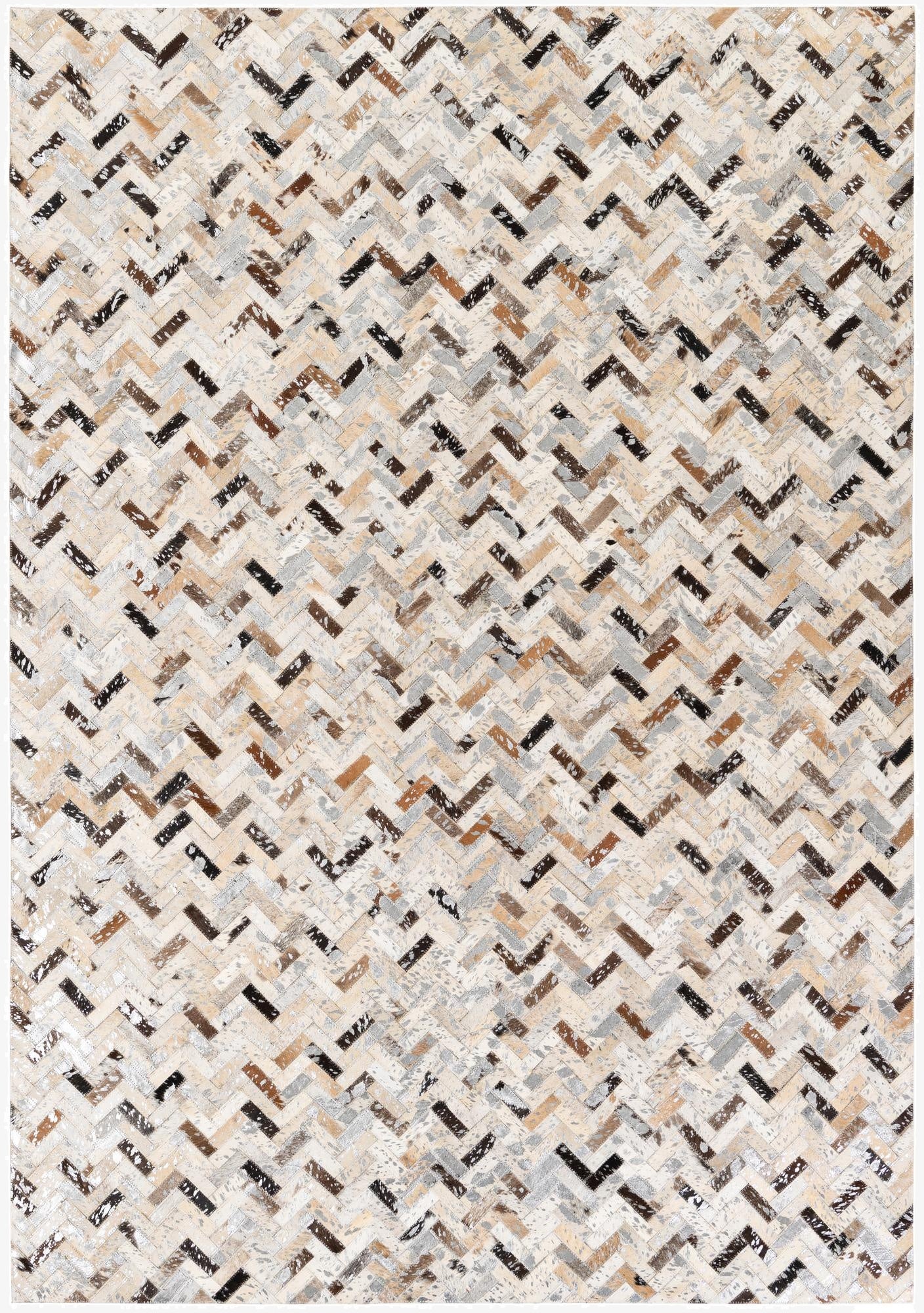 5' 2 x 7' 6 Cowhide Stocks Rug