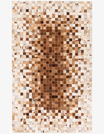 4' 11 x 8' Cowhide Stocks Rug