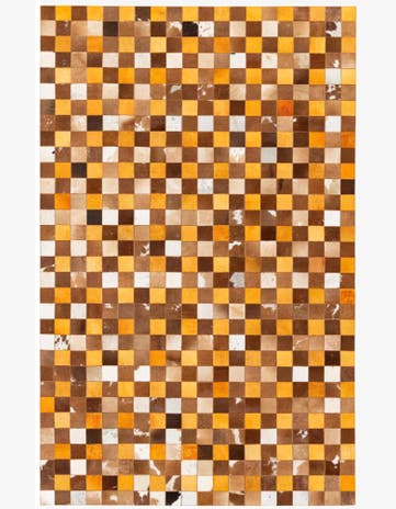5' x 7' 11 Cowhide Stocks Rug