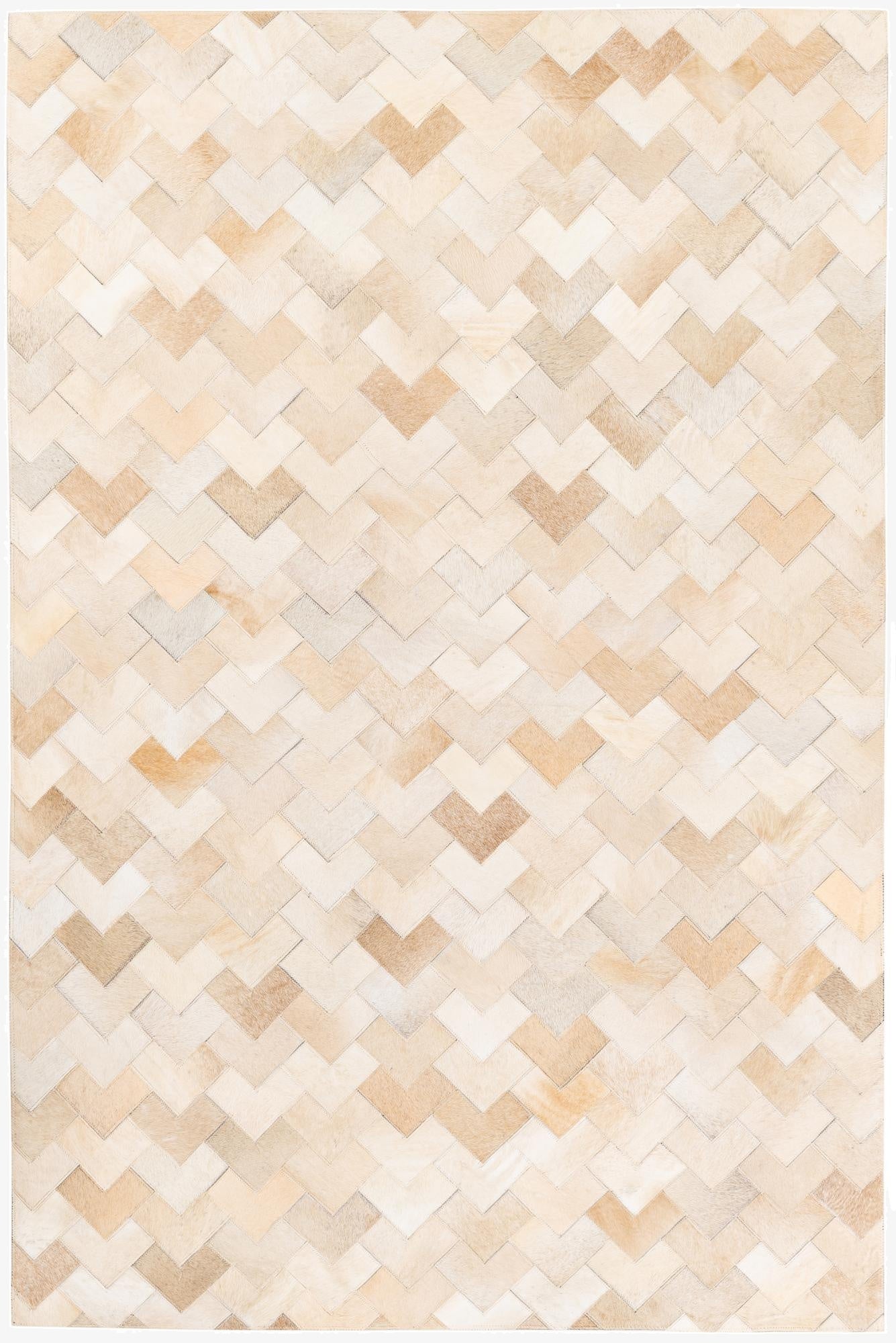 4' 1 x 6' Cowhide Stocks Rug