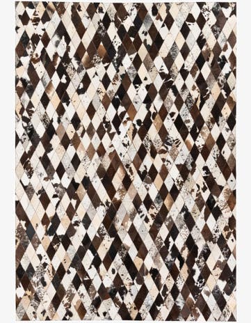 6' 9 x 9' 9 Cowhide Stocks Rug
