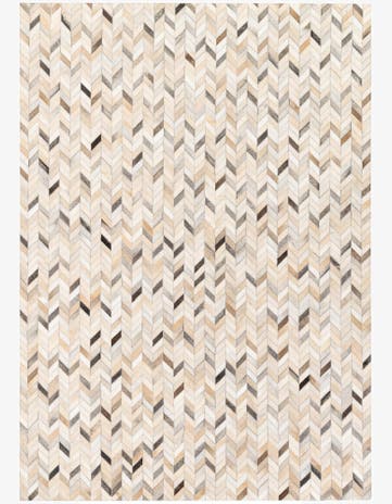 5' 7 x 7' 11 Cowhide Stocks Rug