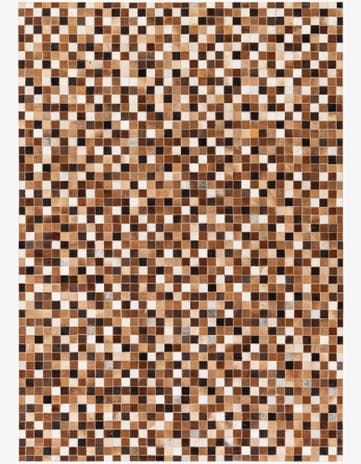 4' 8 x 6' 8 Cowhide Stocks Rug