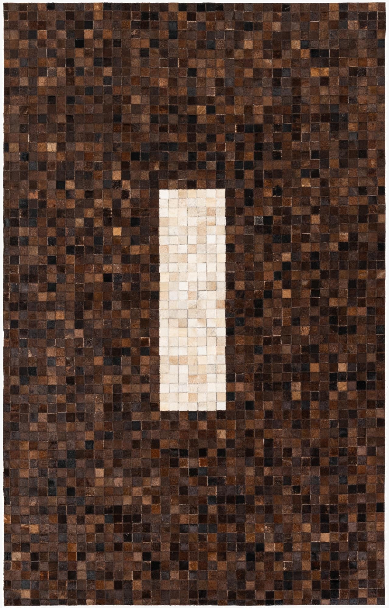 5' 2 x 8' 1 Cowhide Stocks Rug