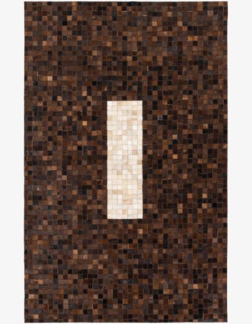 5' 2 x 8' 1 Cowhide Stocks Rug