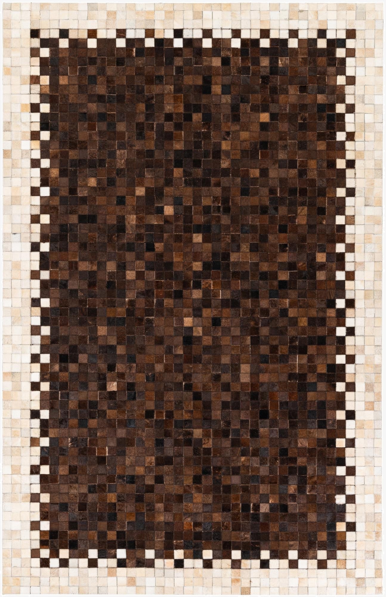 5' 1 x 8' Cowhide Stocks Rug