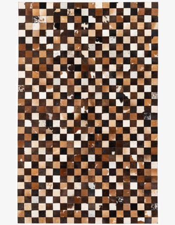 5' x 7' 11 Cowhide Stocks Rug