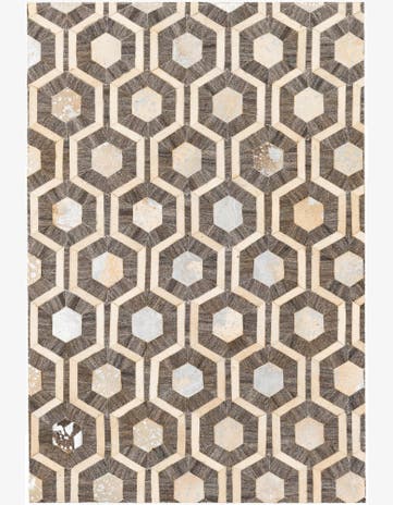 4' 1 x 6' 1 Cowhide Stocks Rug