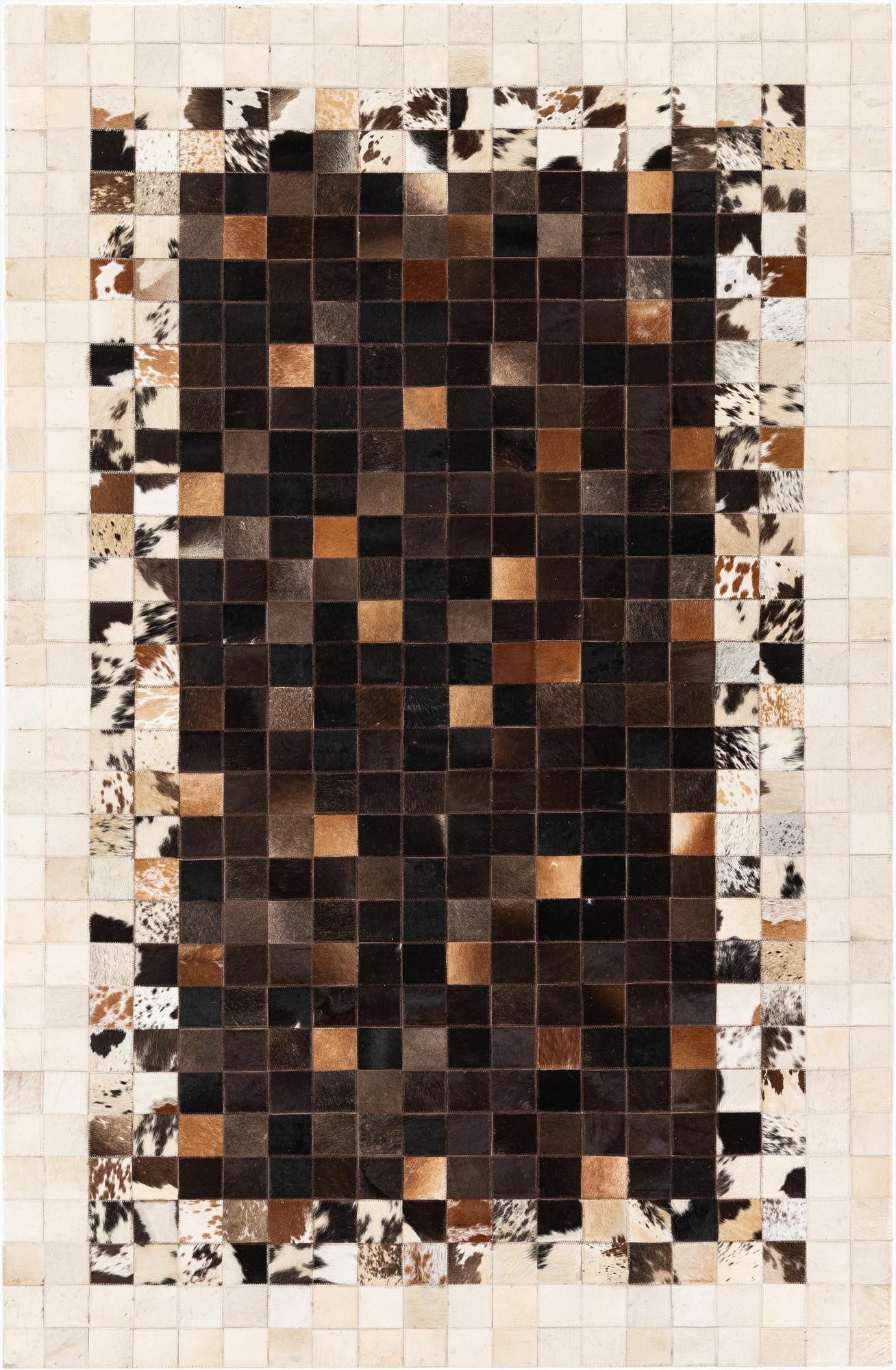 5' x 8' Cowhide Stocks Rug