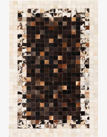 5' x 8' Cowhide Stocks Rug