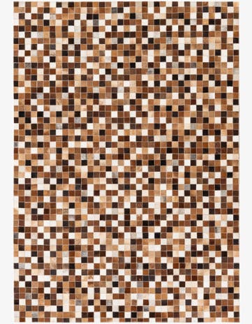 4' 7 x 6' 7 Cowhide Stocks Rug