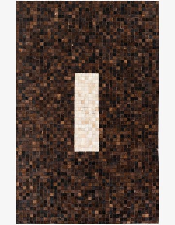 5' x 7' 10 Cowhide Stocks Rug