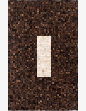 5' x 7' 10 Cowhide Stocks Rug