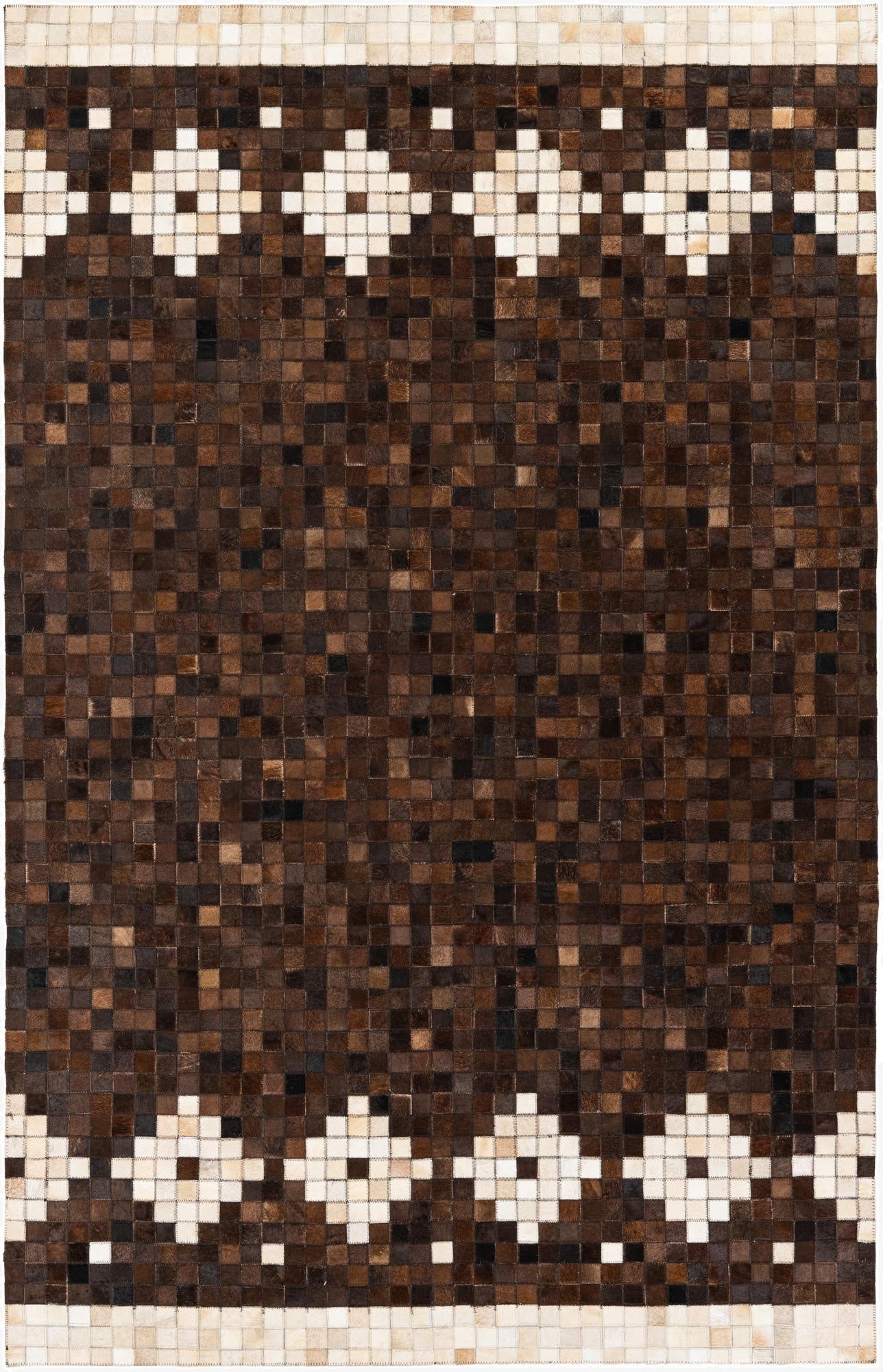 5' 1 x 8' Cowhide Stocks Rug