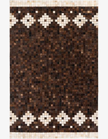 5' 1 x 8' Cowhide Stocks Rug