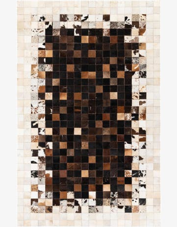 5' x 7' 11 Cowhide Stocks Rug