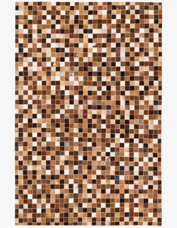 3' 11 x 5' 11 Cowhide Stocks Rug