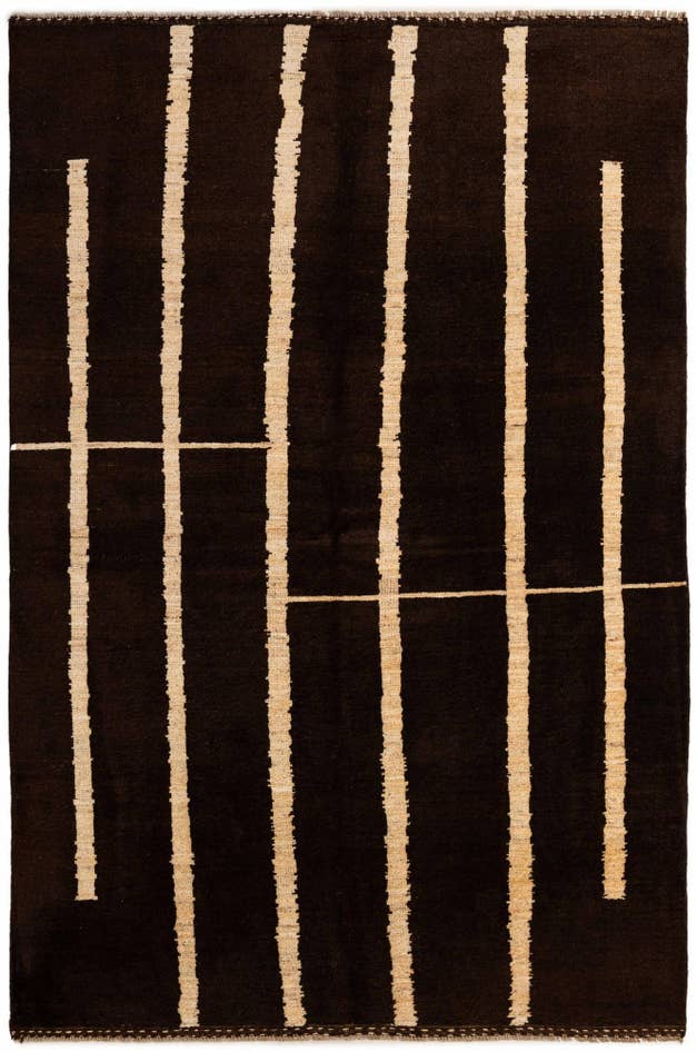 Detail image of 5' 3 x 7' 9 Hand Knotted Darya Wool Rug
