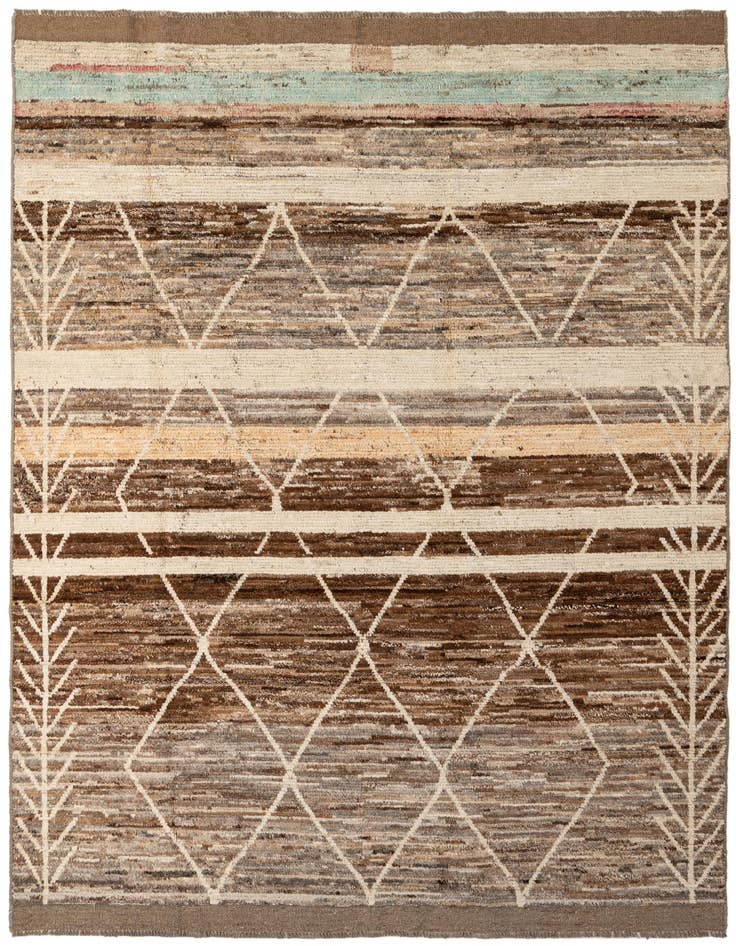 Detail image of 6' 8 x 9' 7 Hand Knotted Darya Wool Rug