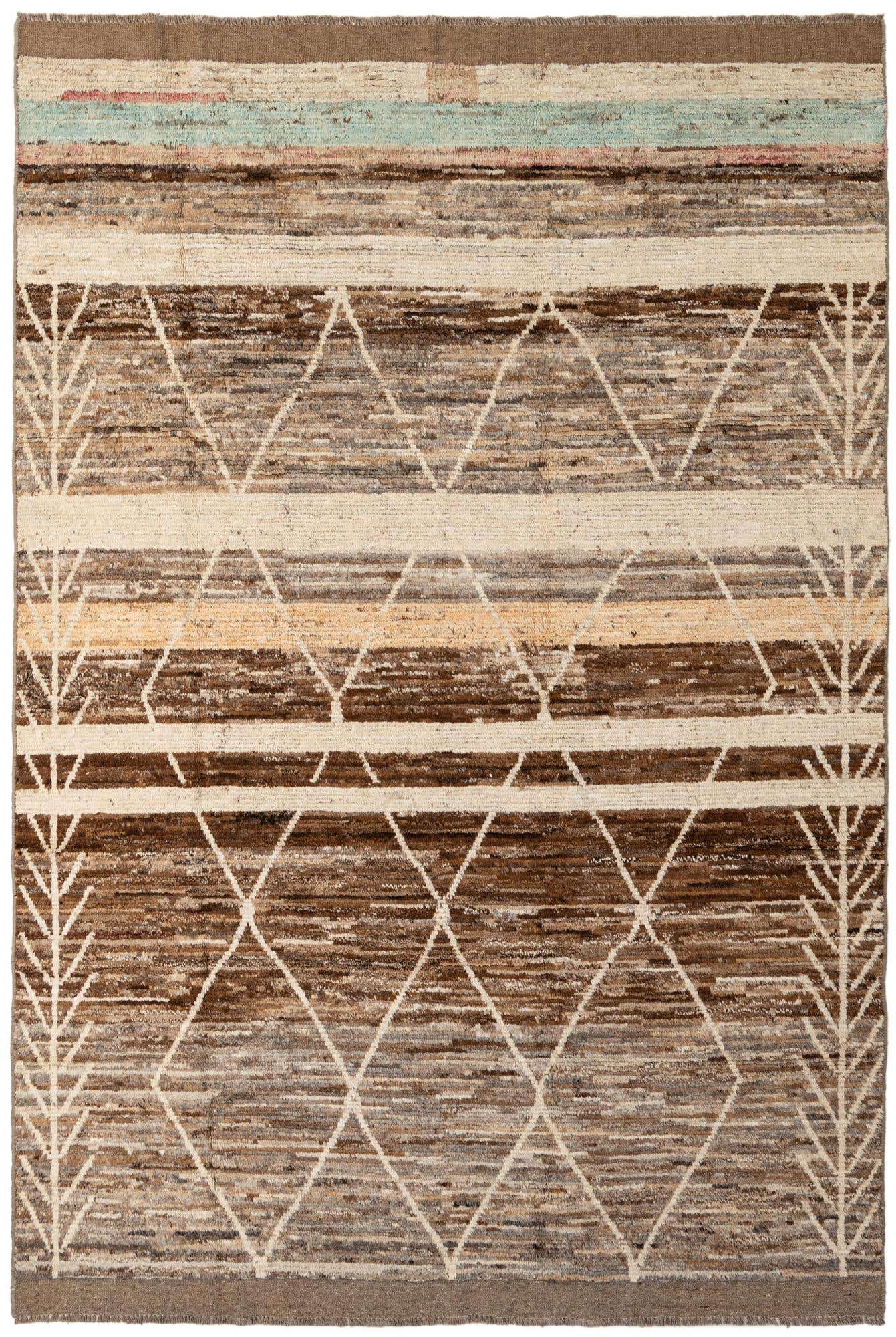 6' 8 x 9' 7 Hand Knotted Darya Wool Rug