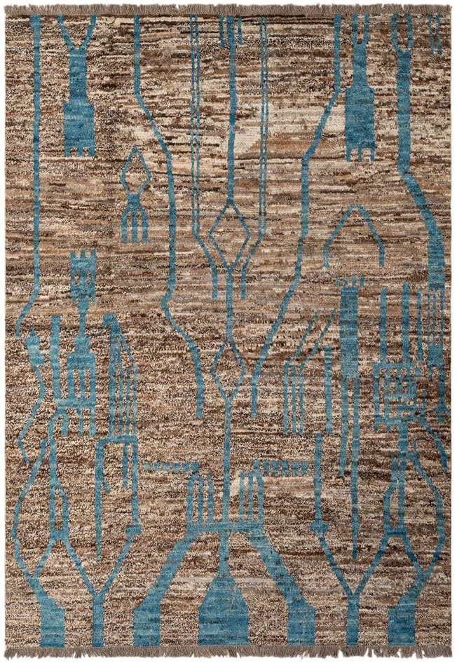 Detail image of 7' x 9' 10 Hand Knotted Darya Wool Rug