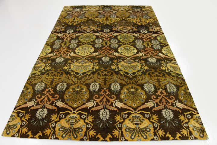 5' 8 x 8' 3 Hand Knotted Darya Rug