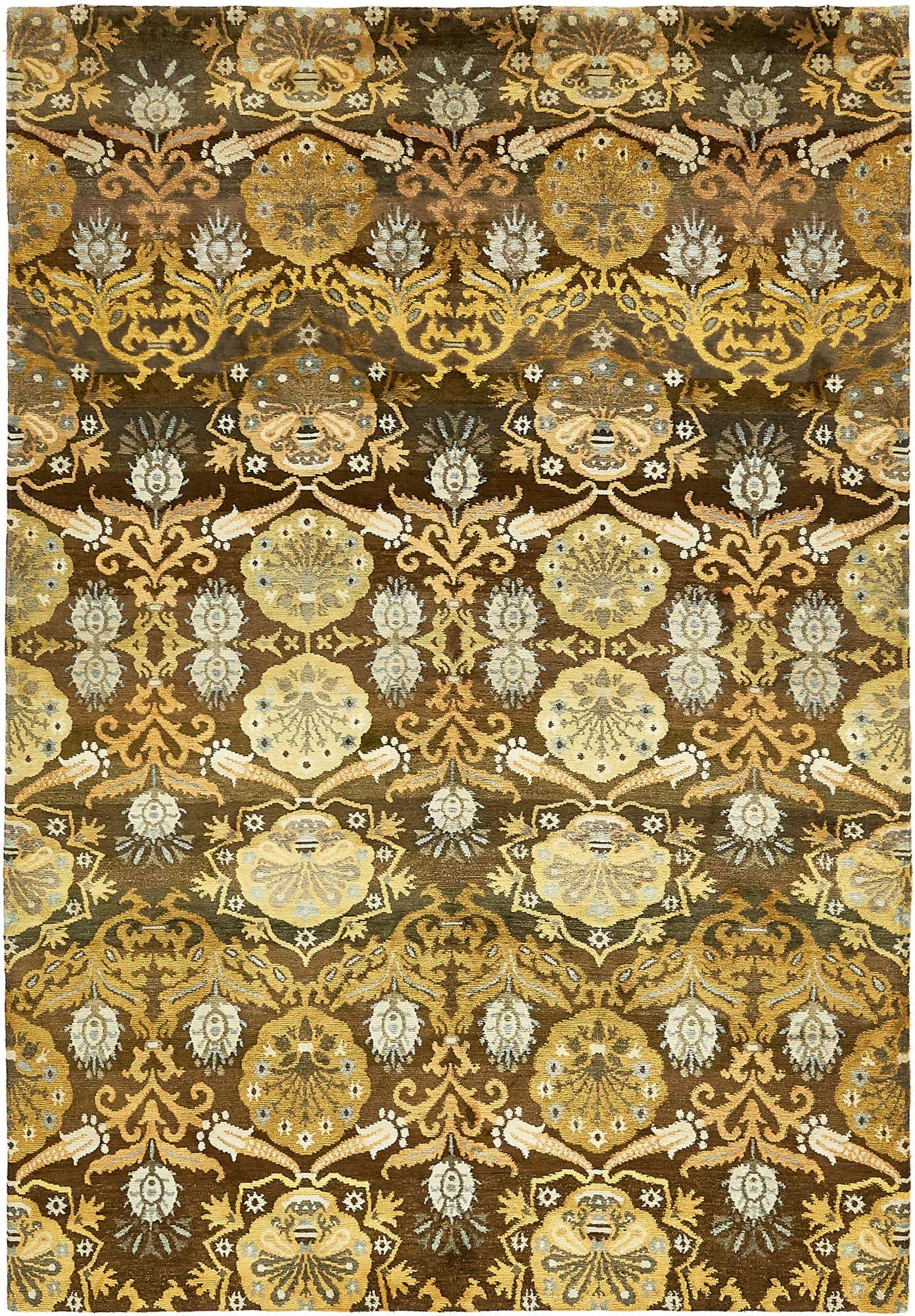 5' 8 x 8' 3 Hand Knotted Darya Rug