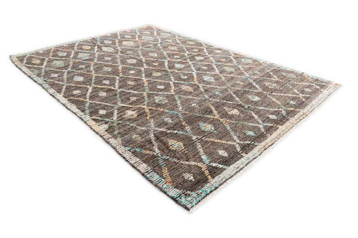 5' 8 x 8' 3 Hand Knotted Darya Wool Rug