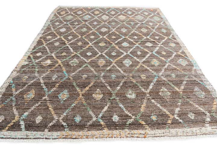 5' 8 x 8' 3 Hand Knotted Darya Wool Rug