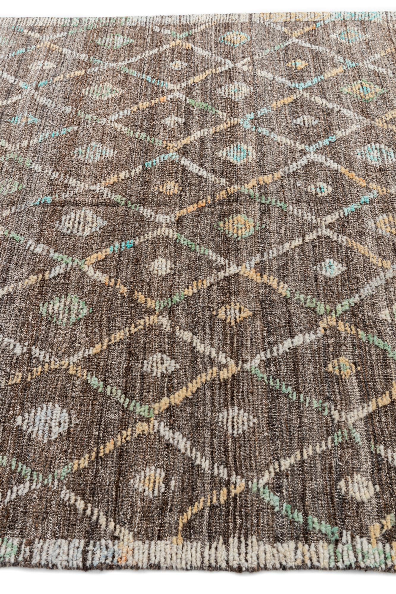 5' 8 x 8' 3 Hand Knotted Darya Wool Rug