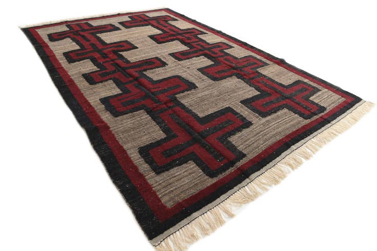 Detail image of 8' 9 x 13' Hand Knotted Darya Wool Rug