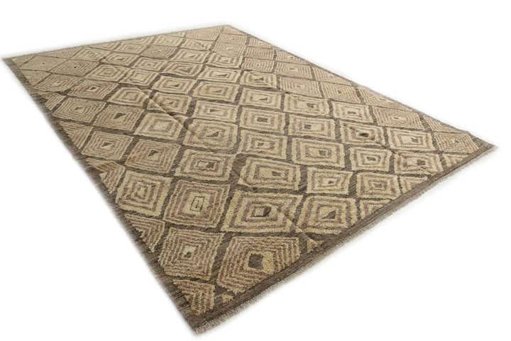 9' 1 x 12' 1 Hand Knotted Darya Wool Rug