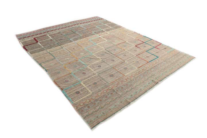 8' x 10' 2 Hand Knotted Darya Wool Rug