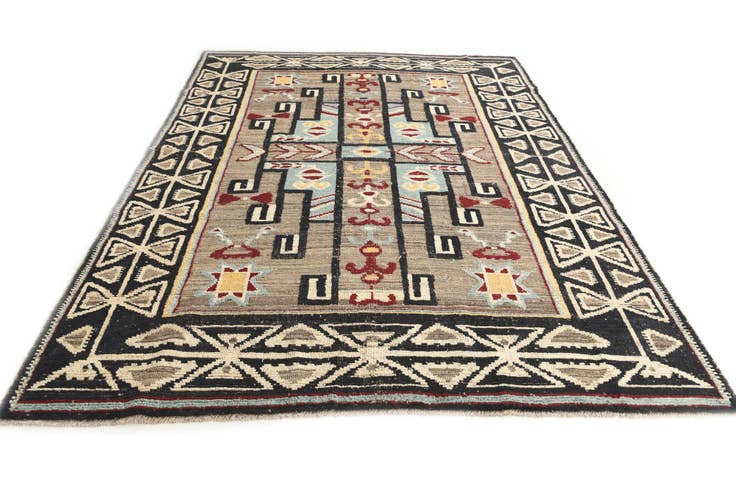 Detail image of 8' x 10' 2 Hand Knotted Darya Wool Rug