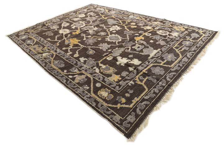 9' 2 x 12' 6 Hand Knotted Darya Wool Rug