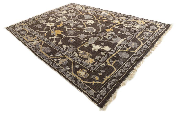 Detail image of 9' 2 x 12' 6 Hand Knotted Darya Wool Rug