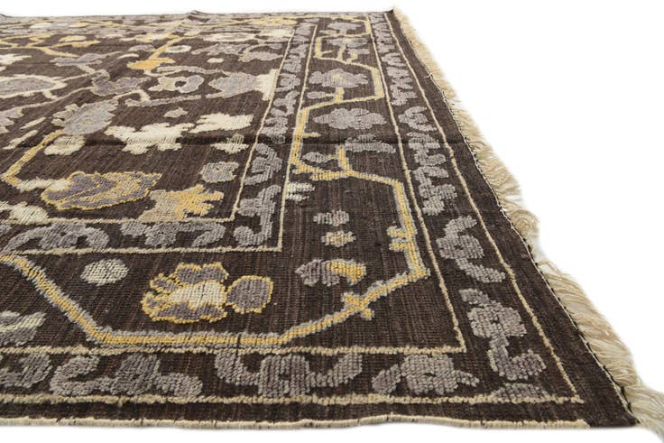 Detail image of 9' 2 x 12' 6 Hand Knotted Darya Wool Rug