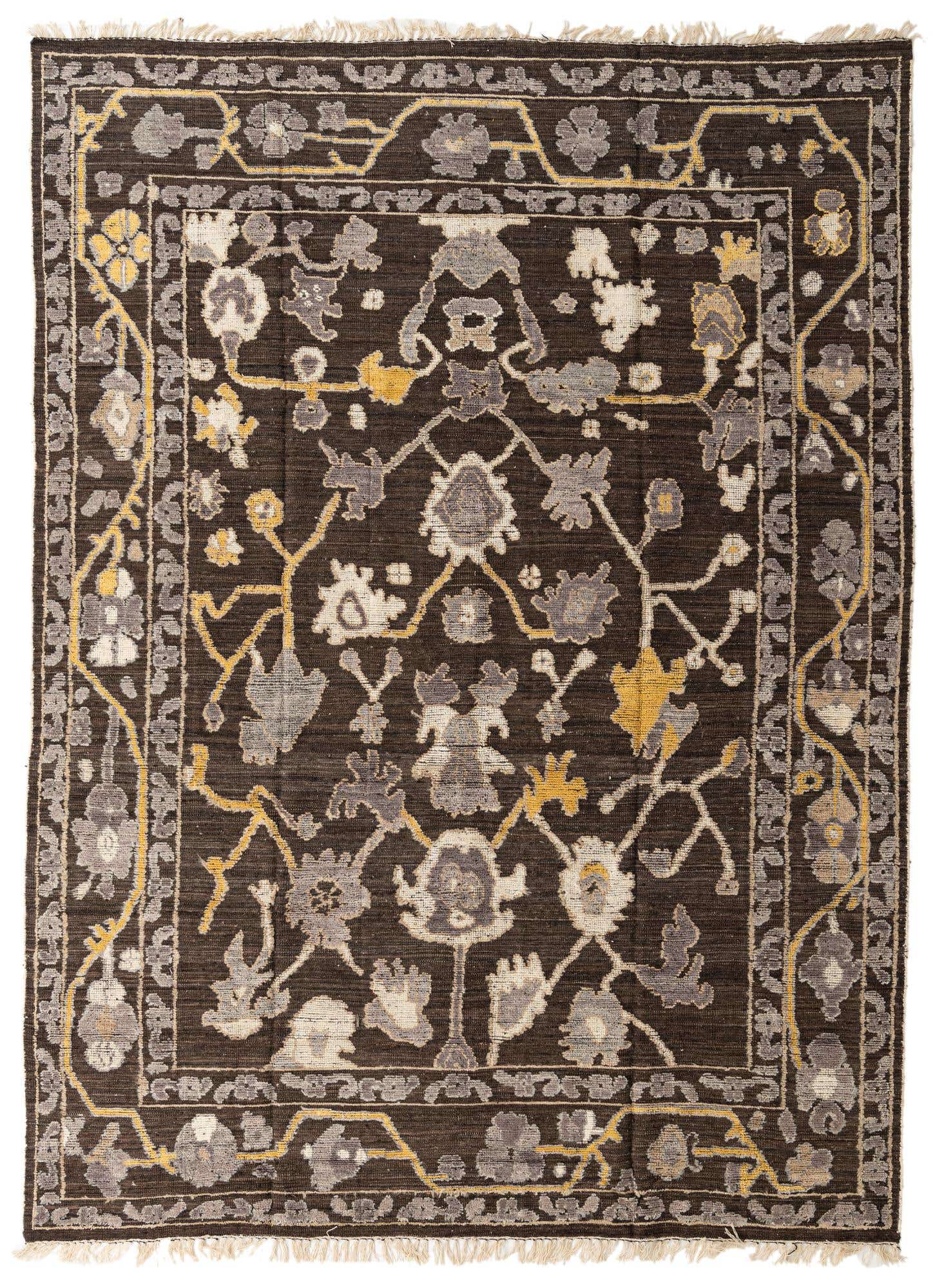 9' 2 x 12' 6 Hand Knotted Darya Wool Rug