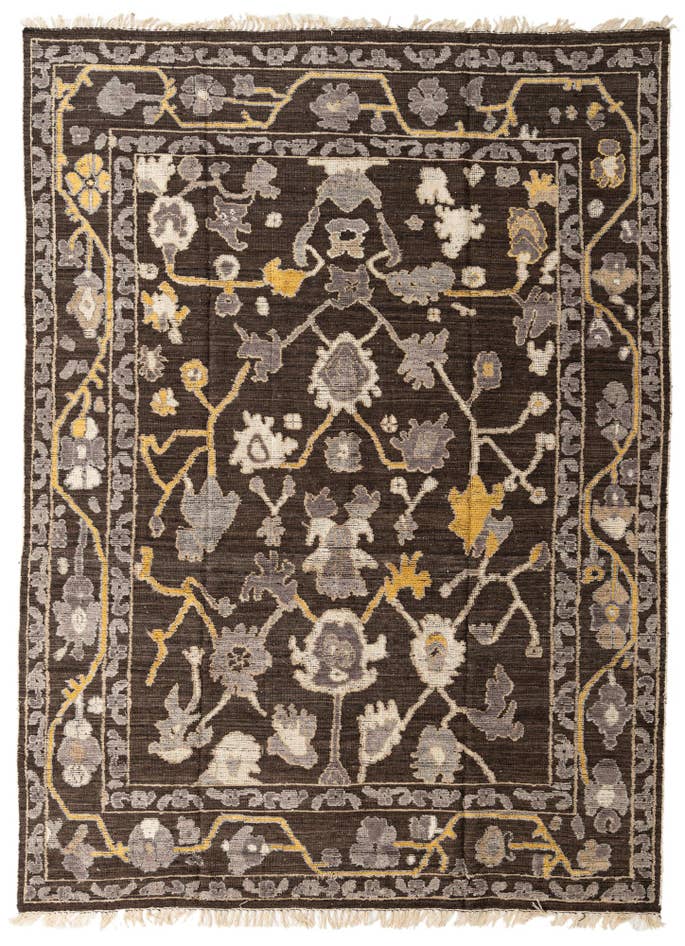 Detail image of 9' 2 x 12' 6 Hand Knotted Darya Wool Rug