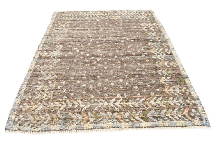 Detail image of 5' 2 x 6' 8 Hand Knotted Darya Wool Rug