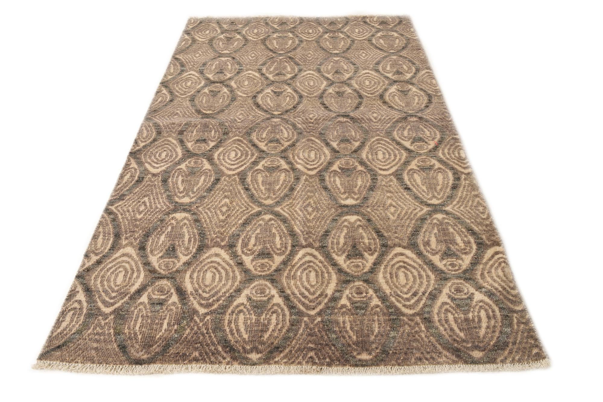 4' 5 x 7' 8 Hand Knotted Darya Wool Rug